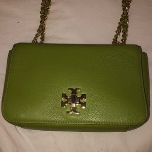 💝Tory Burch Pebbled Leather Small Satchel
